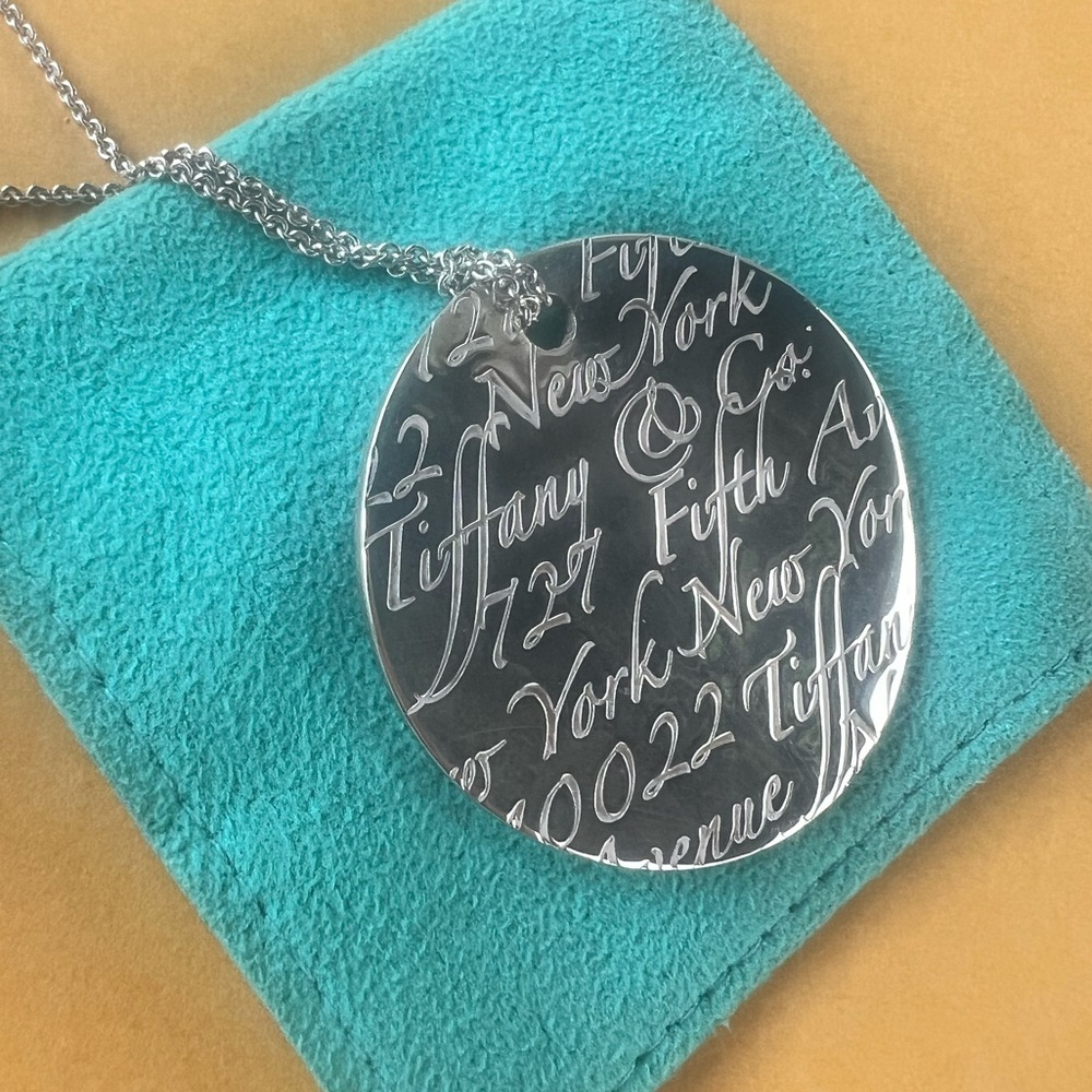RARE 18” GIFTABLE Tiffany & Co Sterling Silver .925 Necklace, Pouch, Bag. - Picture 1 of 12